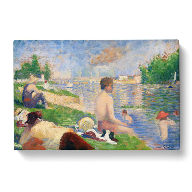 Study Of Bathers Vol.4 by Georges Seurat - Wrapped Canvas, 35cm H x 50cm W x 3cm D