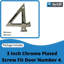 Chrome Door Numbers 3inch 7.5cm H Brass House Letters And Numbers-115174079