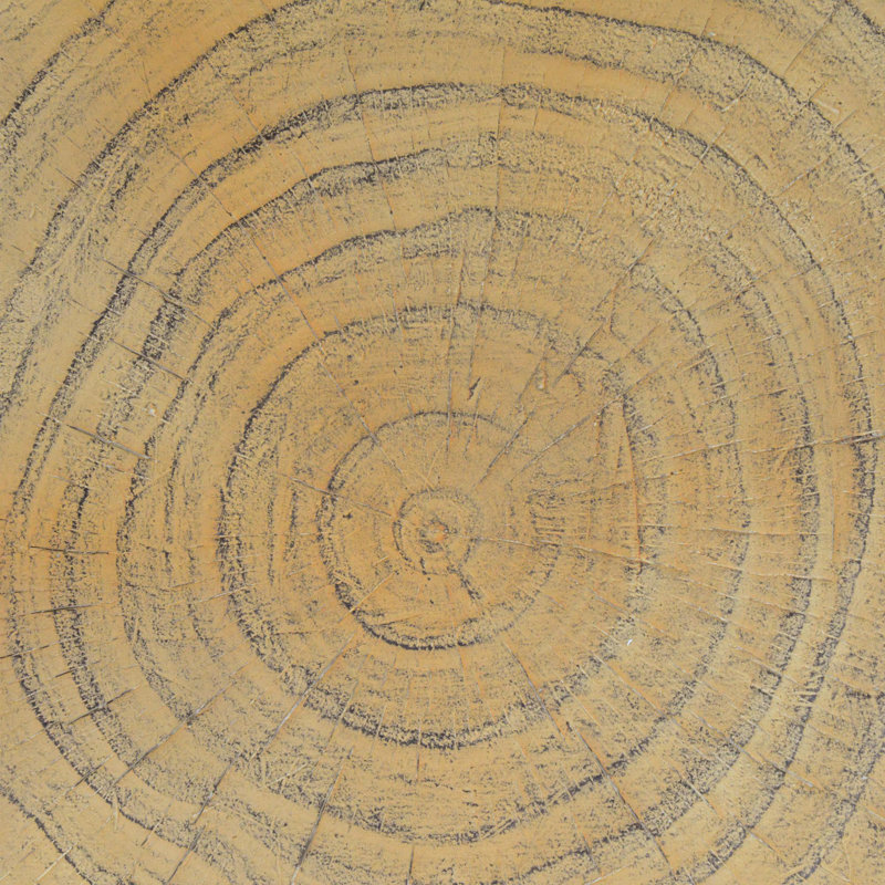 Twist Shape Side Table, Wood-like texture, Natural