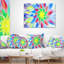 Danse des pétales multicolores - coussin à imprimé floral-30718587-30718591