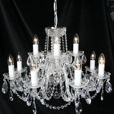 12-Light Candle Style Chandelier