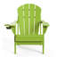 Chaise Adirondack pliable Hayfield en PEHD avec porte-gobelet résistant aux intempéries -2087530315
