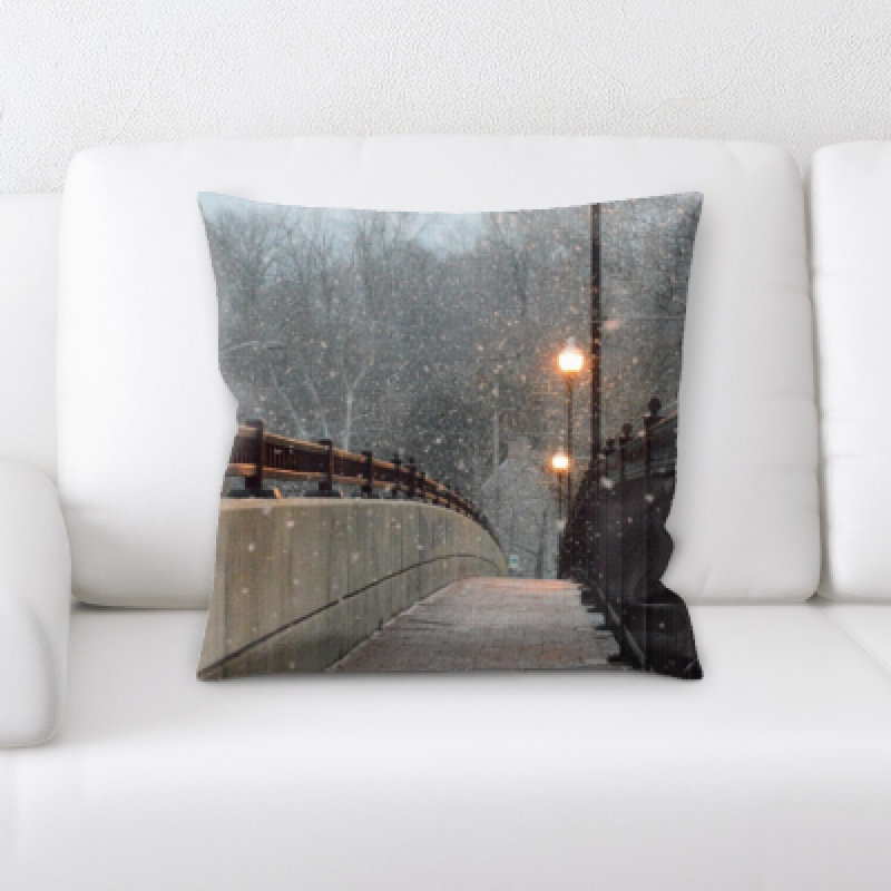 Microsuede Reversible Throw Pillow