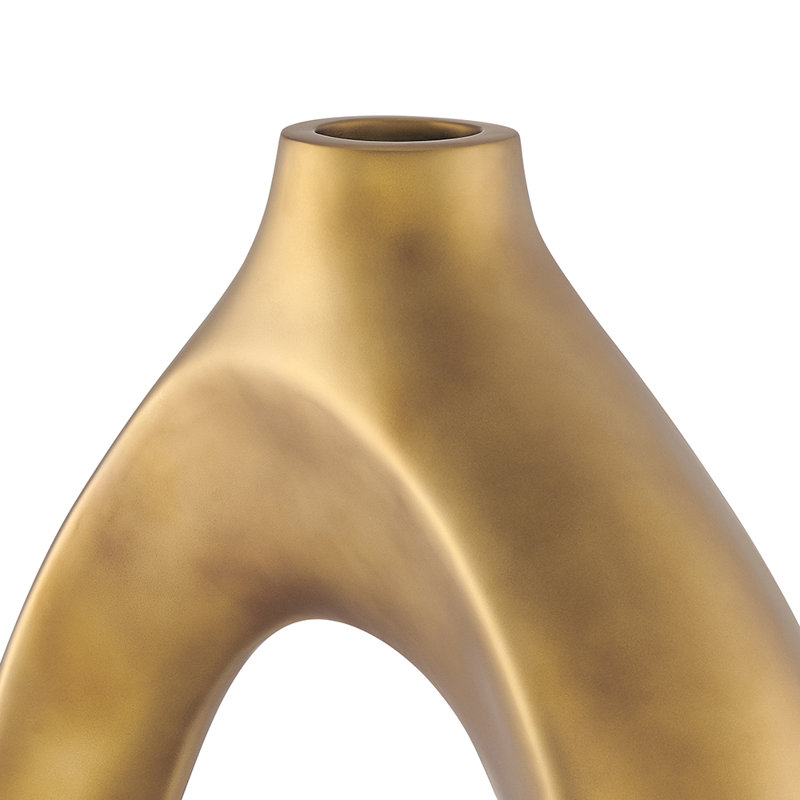 Petit vase en résine Simi, Bronze