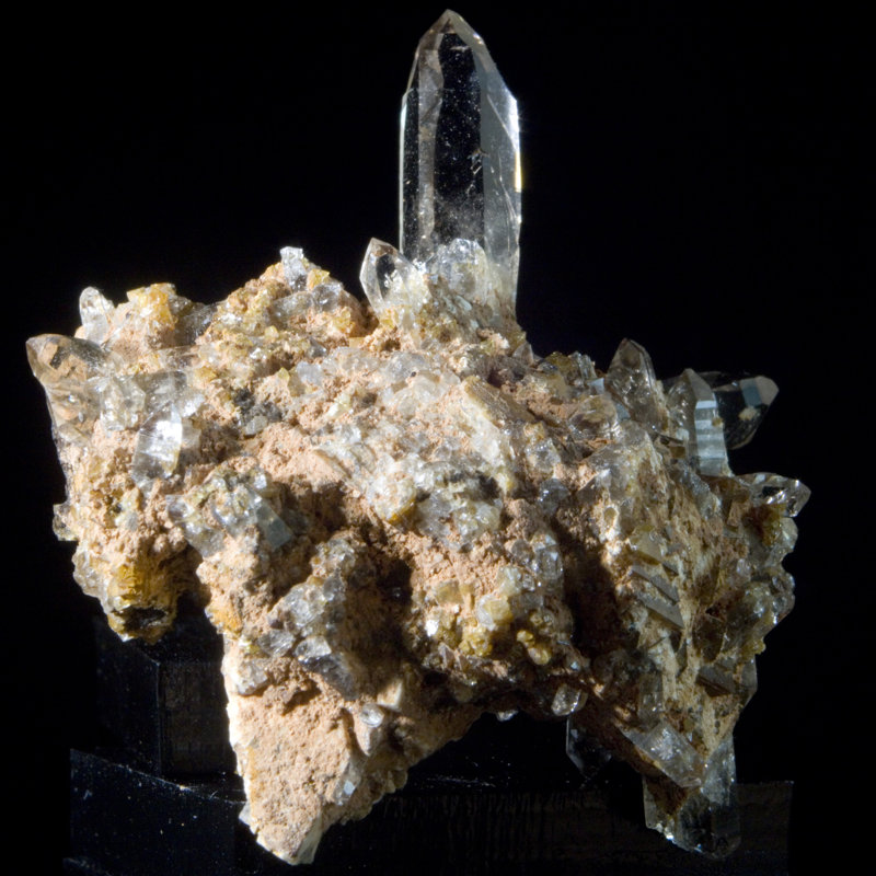 Terminated Smoky Quartz Cluster