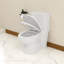 Toilette une pièce standard à hauteur de plancher standard 1,28 gallons GPF (siège inclus)