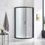 Breeze 32.68'' W 76.97'' H Framed Round Reversible Shower Kit