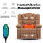 Fauteuil inclinable avec massage et vibration chauffante-1820847653