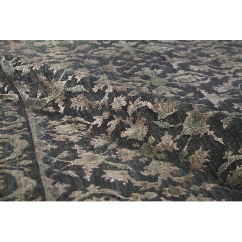 Cotton Oriental Area Rug in Brown