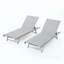 Ensemble de chaises longues à structure en aluminium avec sièges en filet et positions réglables pour le confort extérieur-188280775-188280772