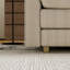 Beige Deep Seat Sectional With 4 Pillows - L-shaped, Modular For Living Room, Home Office, Solid Couch Bedroom, Apartment,