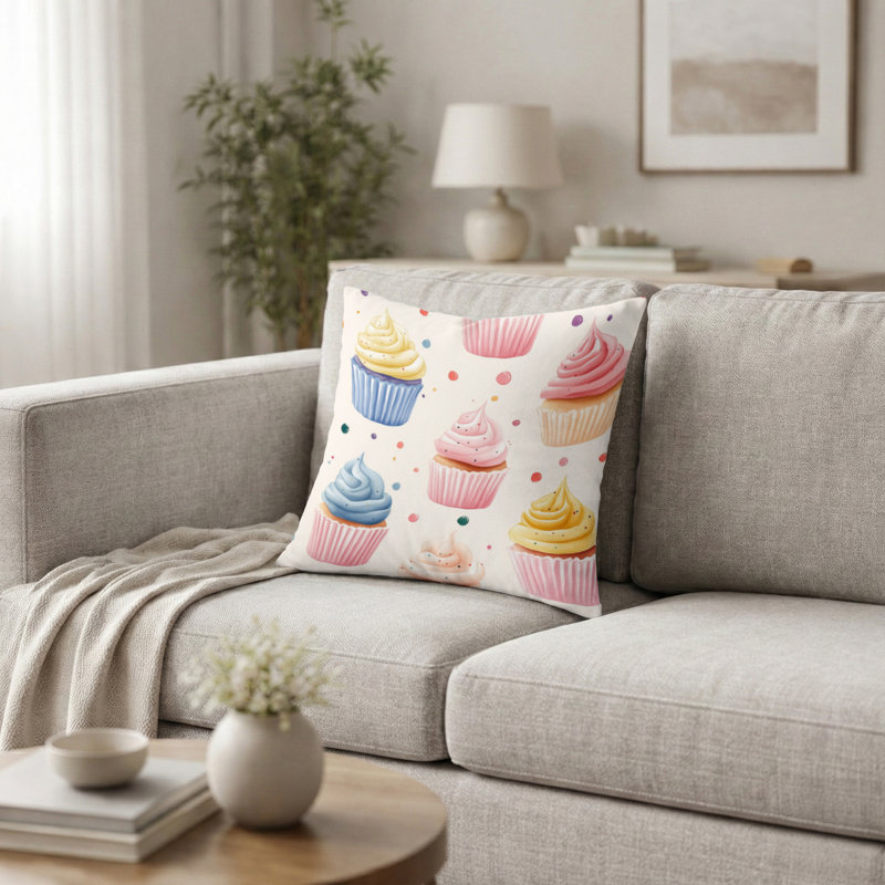 Coussin décoratif abstrait Abstract, H 20 po x l 20 po