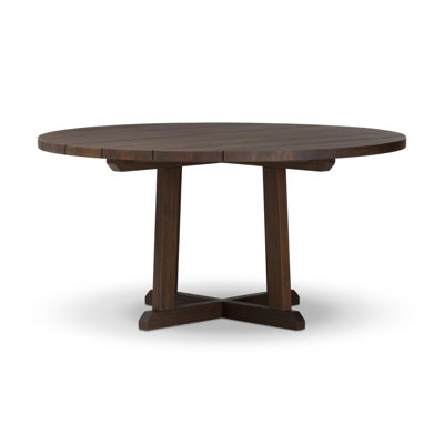 Indie Outdoor Round Teak Dining Table