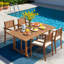Chaise de patio empilable en bois