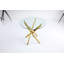 The Modern Circular Tempered Glass Tabletop Is Paired With A Iron Frame, Measuring 35.43 Inches In Length.-258523442