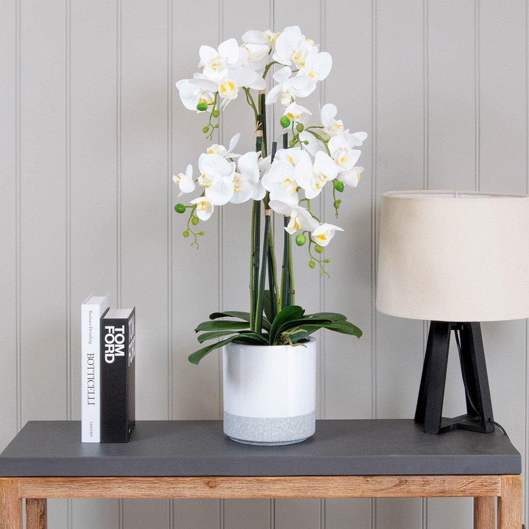 Kunstpflanze Phalaenopsis Orchidee im Topf