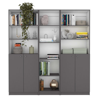 Britnai 71.1" H x 67" W Standard Bookcase by Wade Logan