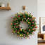 Couronne de printemps et d'été, couronne colorée de 15,7 pouces, couronne de printemps et d'été, décoration murale, fête de fenêtre