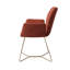 Azuolas 47.5cm H Polyester Upholstered Metal Armchair-1350409353-1350409366