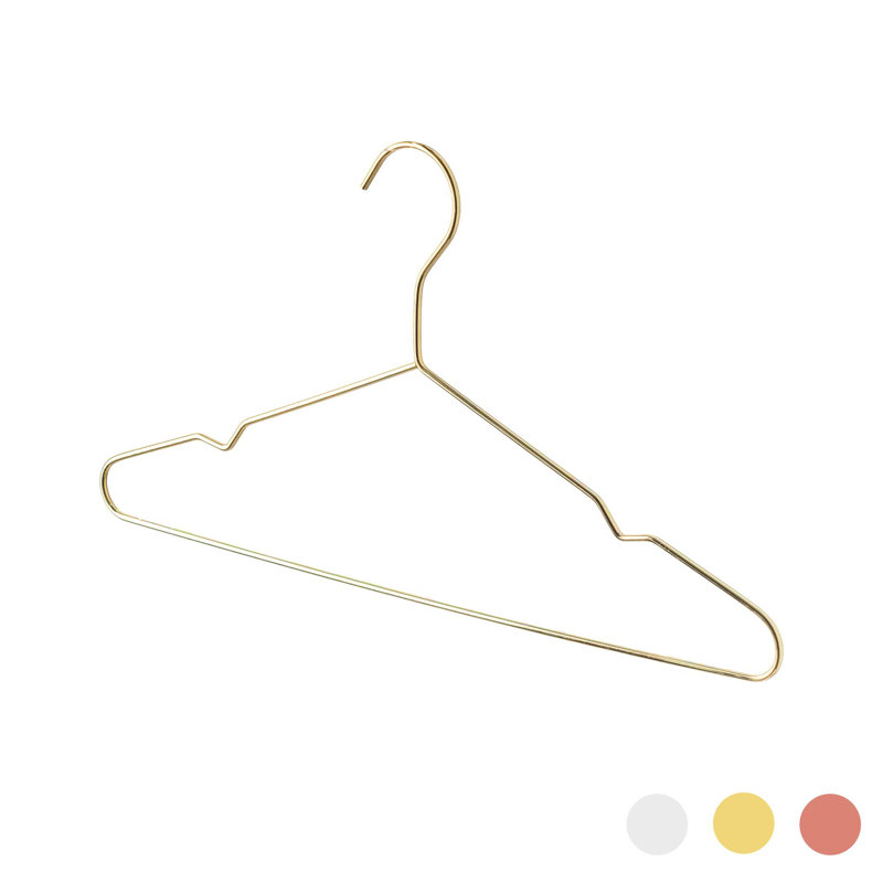 Harbour Housewares - Metallic Coat Hanger, Gold