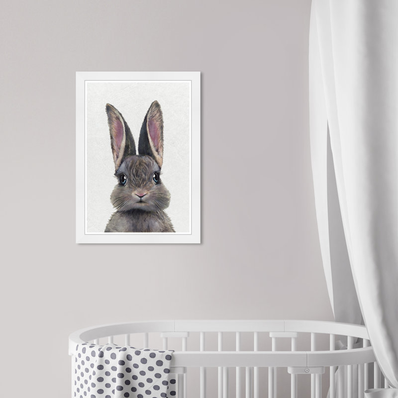Mignon bébé lapin, art encadré