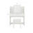 One Drawer Adjustable Mirror Vanity Table, Storage For Cosmetic Brushes, Comfortable Seating, Sleek Design, Ancient White Finish, Particle Board + , 35.02 In Depth Dresser Drawer, Open Shelves, 67.68