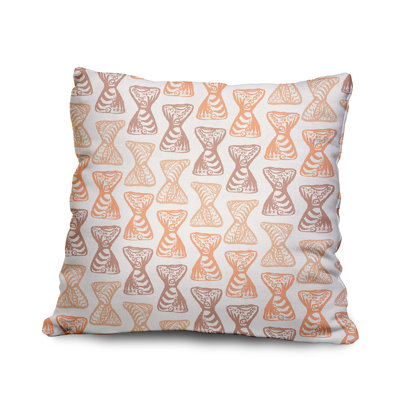 Cotton Geometric Throw Pillow
