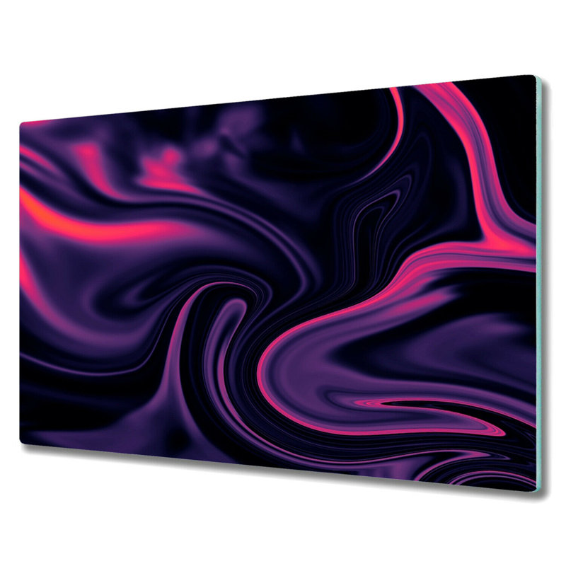 Rossa Tempered Glass Wave Chopping Board, 52cm x 60cm
