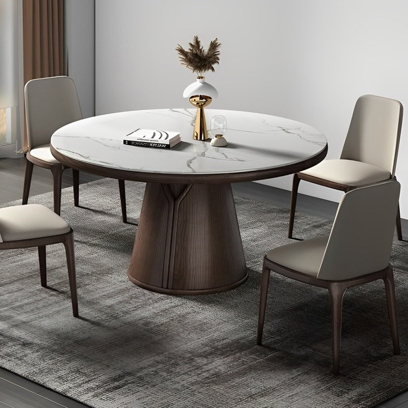Combinaison simple de table ronde et de chaise, 5