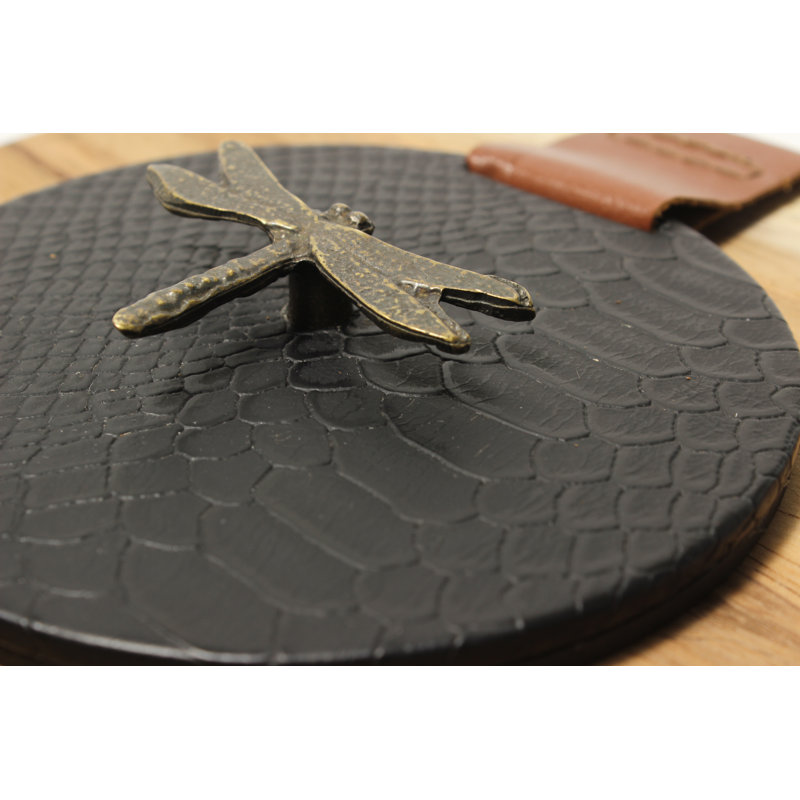 Porte-serviette en bois noir