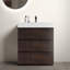Meuble-lavabo sur pied simple 30,09 po avec plateau en bois manufacturé Dav-526001650-526001648