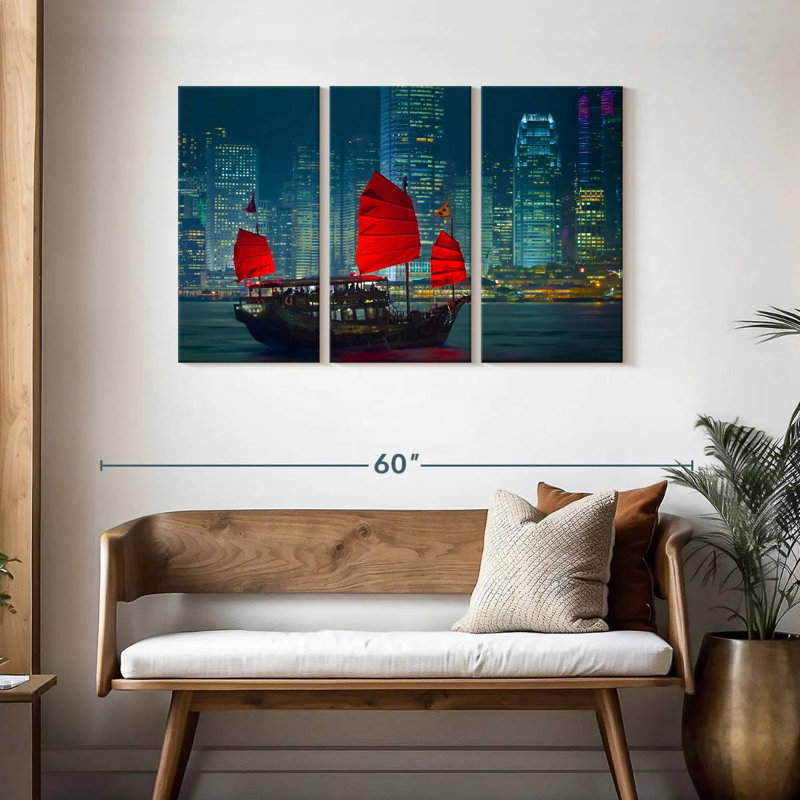 Mehar Tour Boat In Hong Kong, 28" H x 45" W