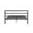 Queen Size Metal Bed Frame with Headboard - Modern Charcoal Grey Steel Platform Base, No Box Spring Needed