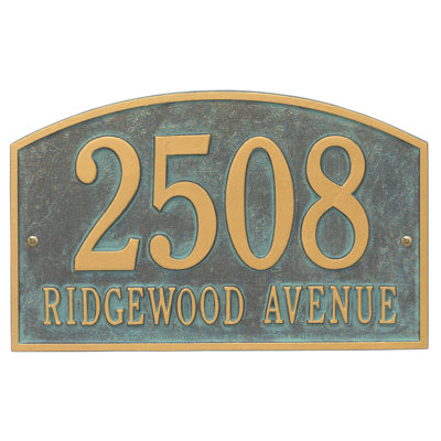 Legacy 2-Line Wall Address Plaque