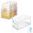 iDesign Plastic Stackable Pantry Bin with Handles - Set of 2 - Clear-108713683