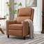 Fauteuil inclinable manuel en cuir véritable de 30 po de largeur-1692770432