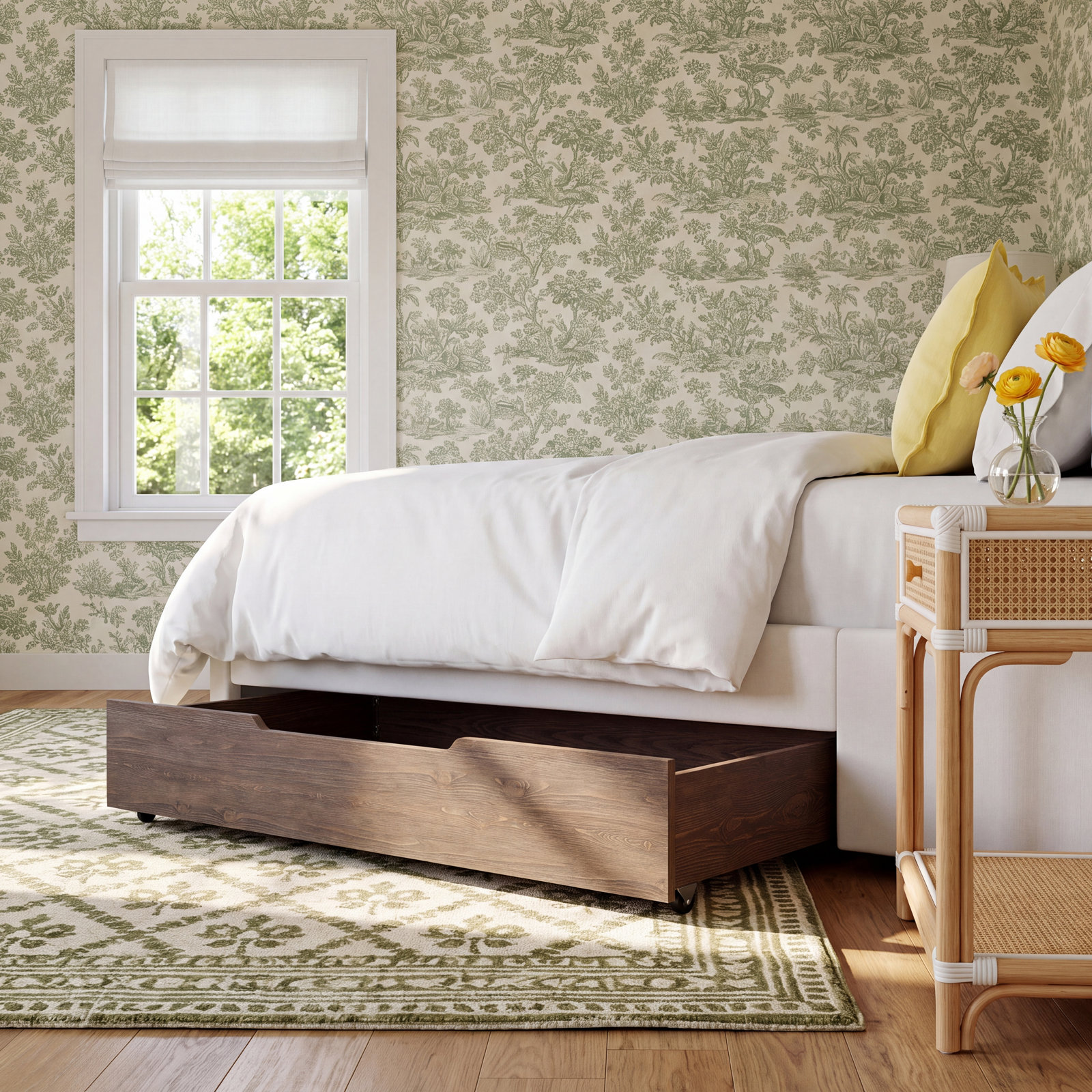 Carlson Solid Wood Trundle, Harvest Brown