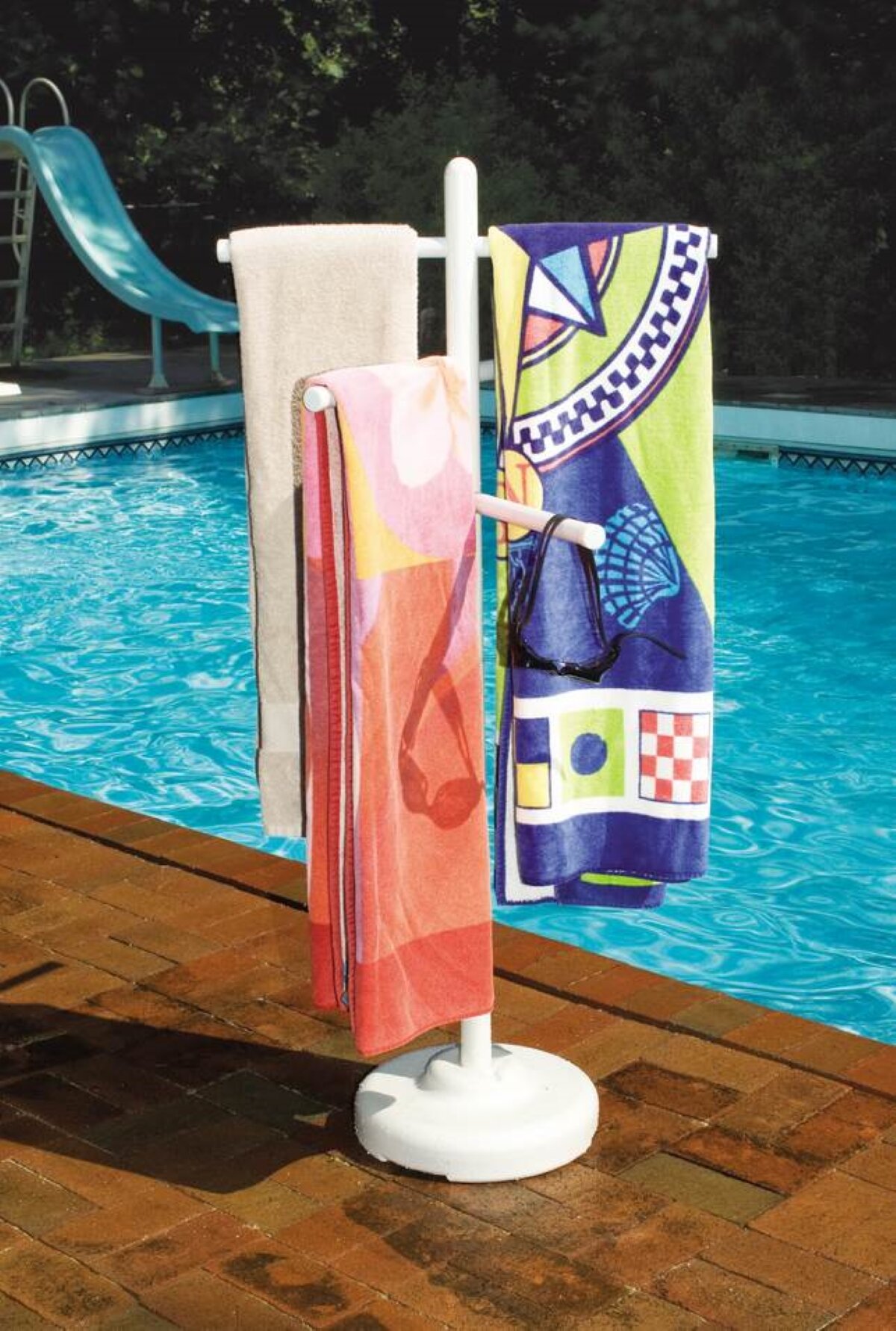 Pool towel discount racks free standing