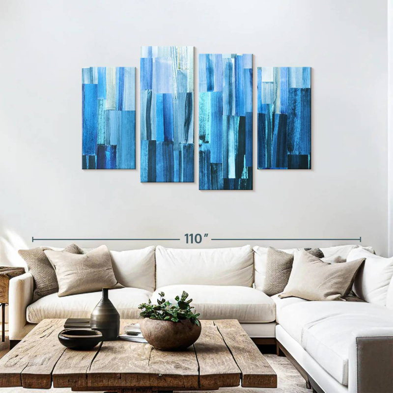 Avery Icy Blue Layers, 48" H x 75" W