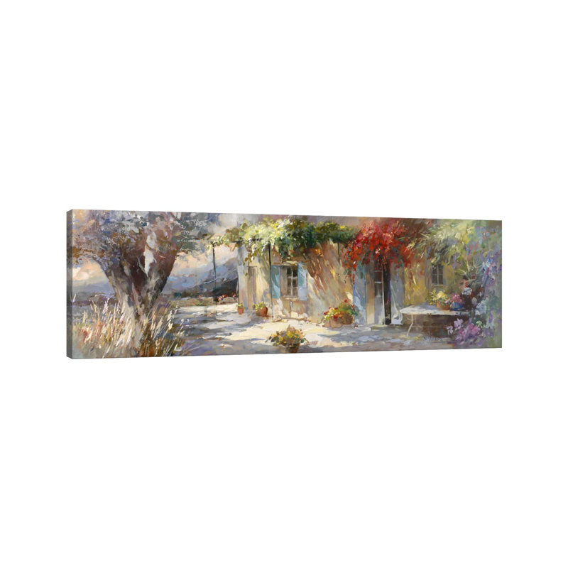 Gardino II by Willem Haenraets - Wrapped Canvas Panoramic Painting, 30.48 cm H x 91.44 cm W x 1.91 cm D