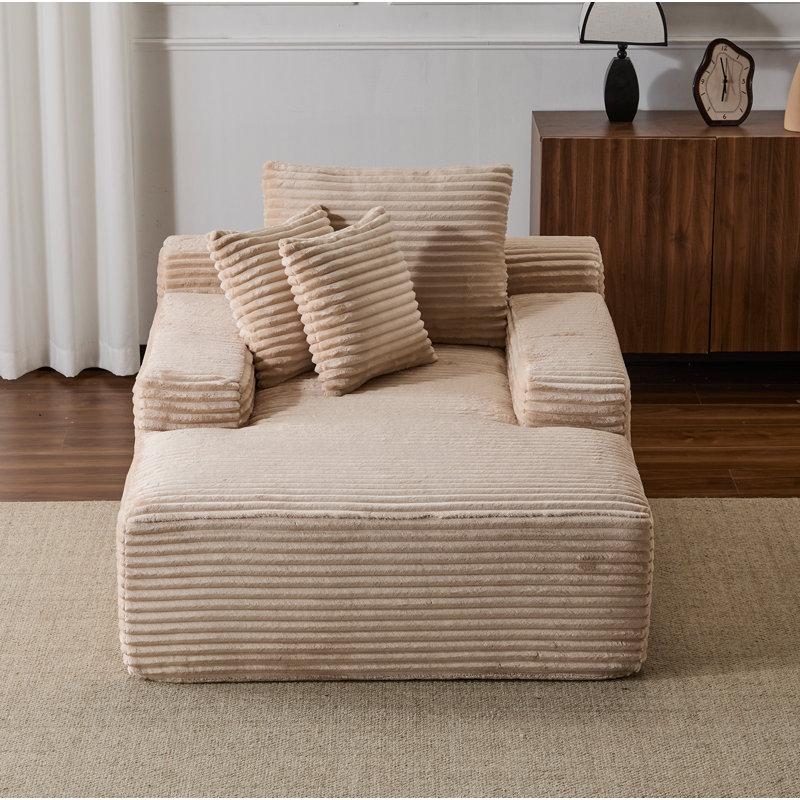 Méridienne surdimensionnée surdimensionnée Cozy Cloud Couch, Beige