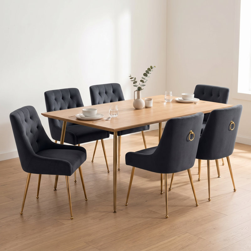Chaise d'appoint Mayreli, Noir