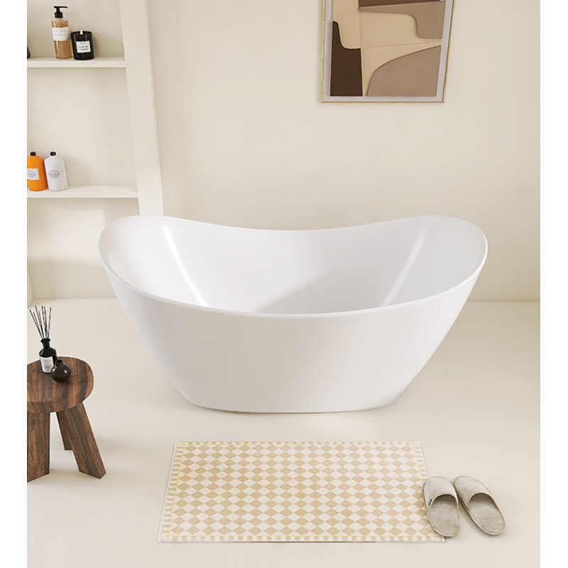 67'' x 30.01'' Soaking Acrylic Bathtub