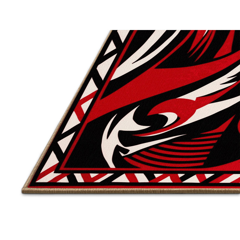Abstract Prime Inferno Rug, Round 3'