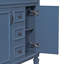 Armoire de rangement de salle de bain moderne avec 2 portes et 2 tiroirs Deshonte-229928016