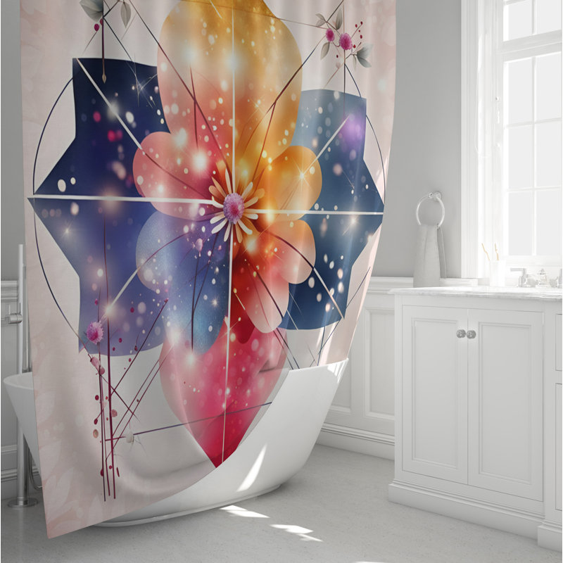 Rideau de douche Floral, H 93 po x l 70 po