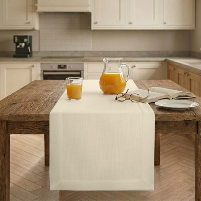 Chemin de table en faux lin