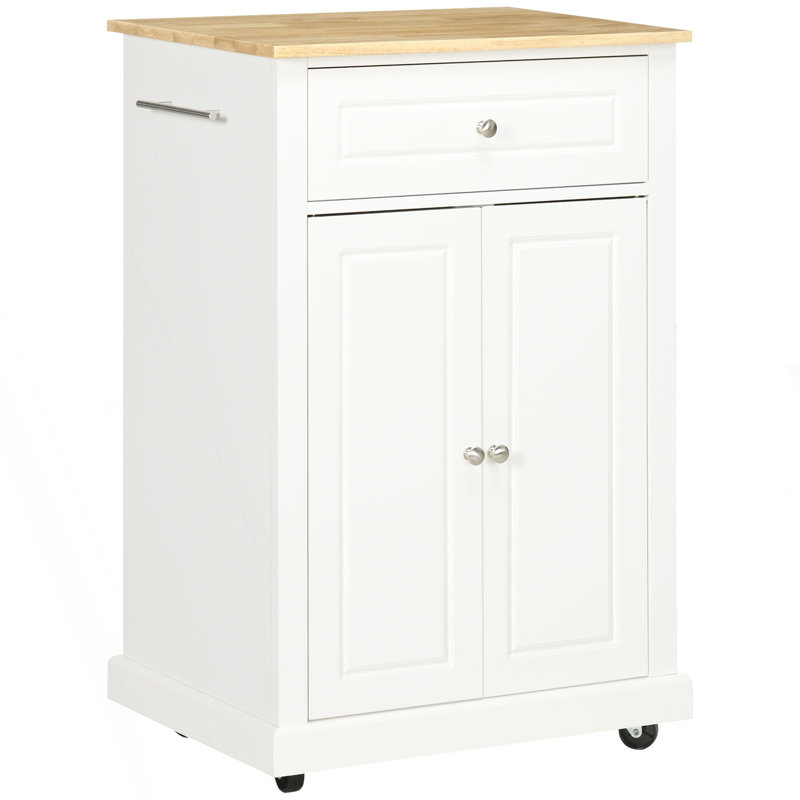 Chariot pour îlot de cuisine roulant, table de service avec chariot, tablette réglable et 2 porte-serviettes