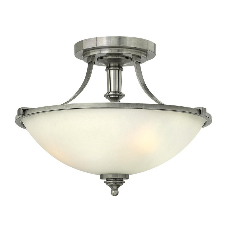Bellefontaine Glass Semi Flush Mount