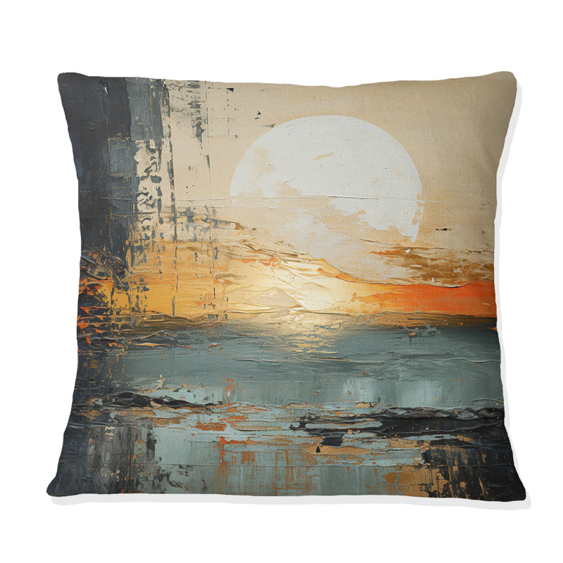 Coussin moderne Modern Coastal Mystic Sunrise I